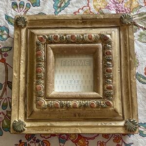 Elegant Gold and Brown Decorative Frame